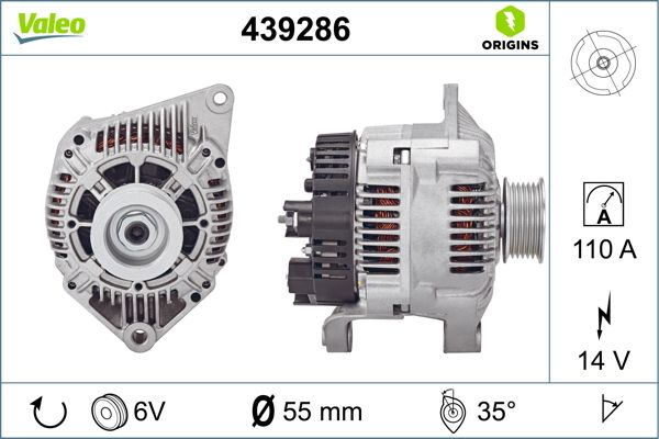 Alternator/Dynamo Valeo 439286
