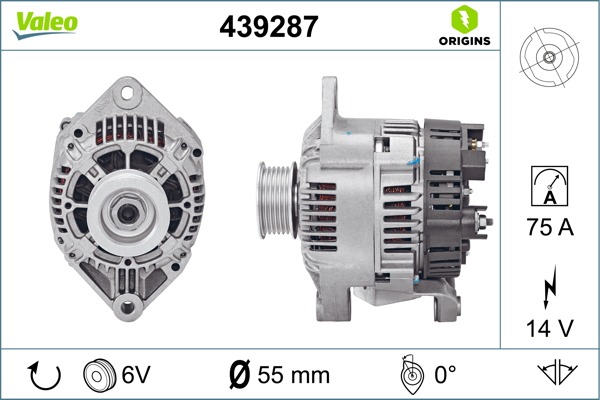 Alternator/Dynamo Valeo 439287