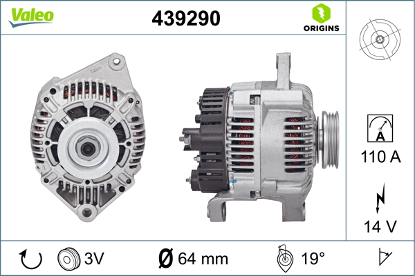 Alternator/Dynamo Valeo 439290