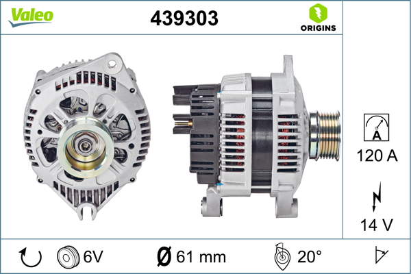 Valeo Alternator/Dynamo 439303