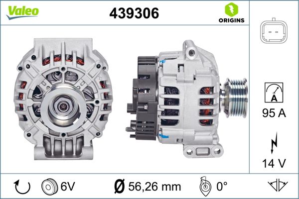 Alternator/Dynamo Valeo 439306