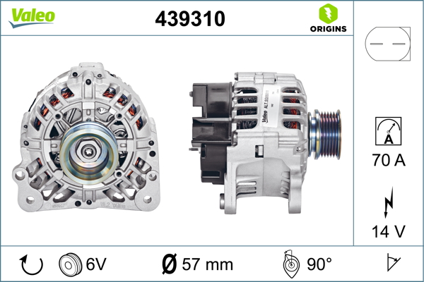 Valeo Alternator/Dynamo 439310