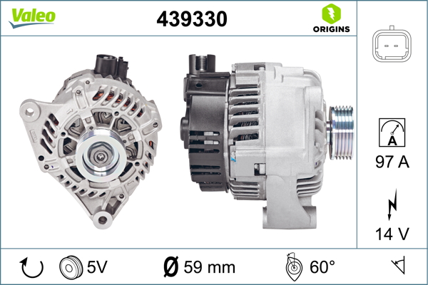 Valeo Alternator/Dynamo 439330