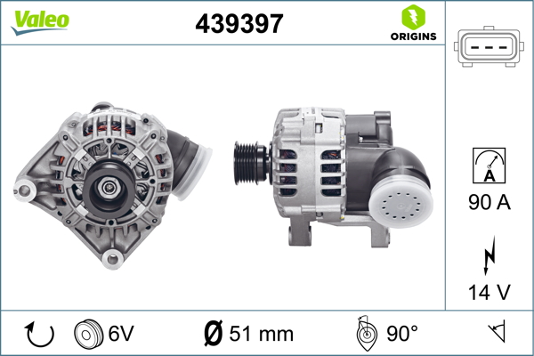 Valeo Alternator/Dynamo 439397