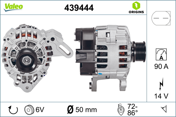 Valeo Alternator/Dynamo 439444