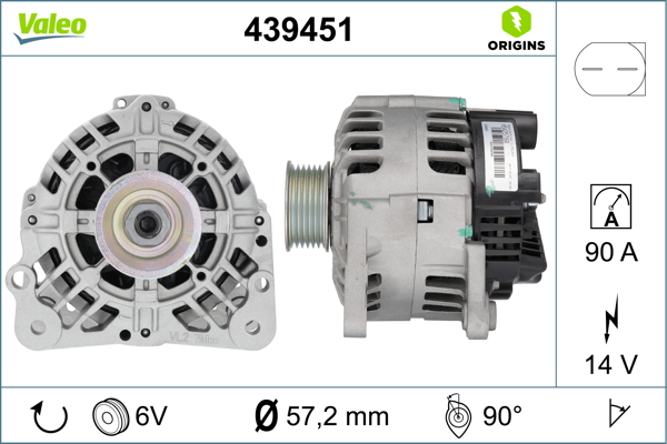 Valeo Alternator/Dynamo 439451