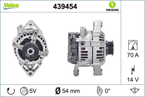 Valeo Alternator/Dynamo 439454