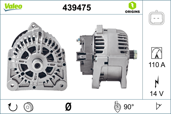 Valeo Alternator/Dynamo 439475