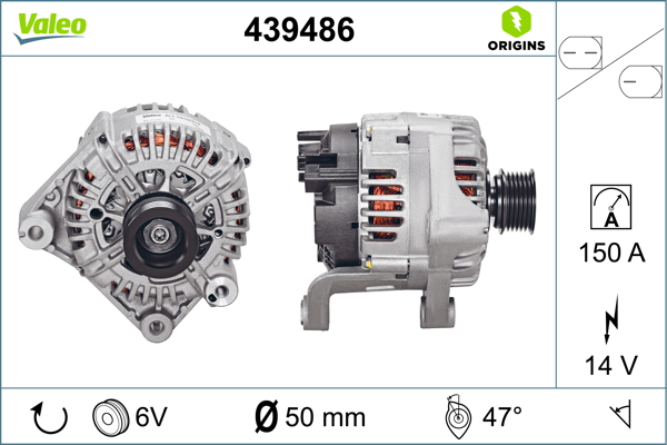 Valeo Alternator/Dynamo 439486