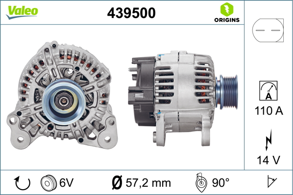 Valeo Alternator/Dynamo 439500