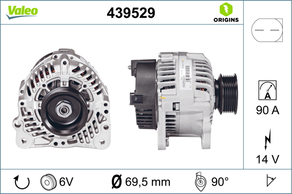 Alternator/Dynamo Valeo 439529