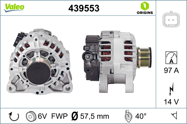 Alternator/Dynamo Valeo 439553