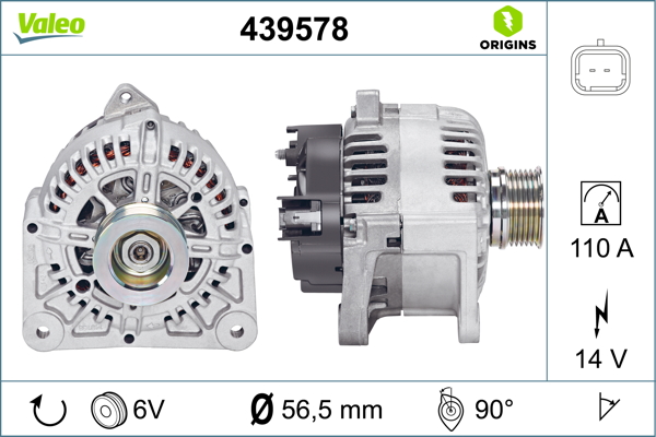 Valeo Alternator/Dynamo 439578