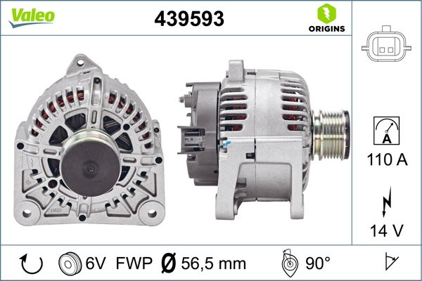 Valeo Alternator/Dynamo 439593
