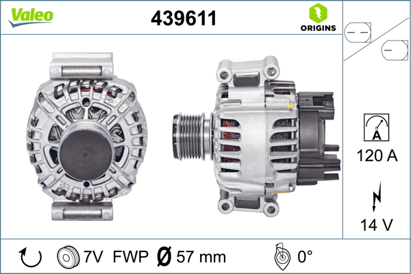 Valeo Alternator/Dynamo 439611