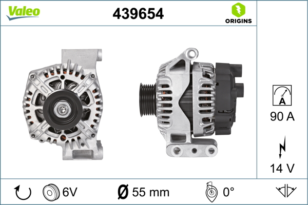 Valeo Alternator/Dynamo 439654