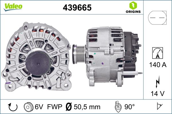 Valeo Alternator/Dynamo 439665