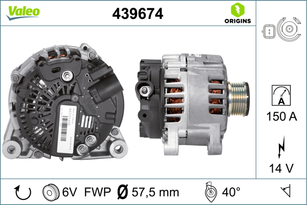 Alternator/Dynamo Valeo 439674