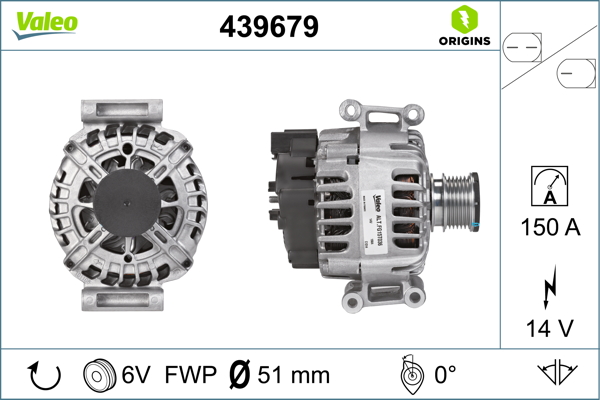 Valeo Alternator/Dynamo 439679