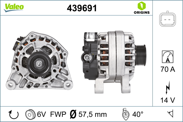 Valeo Alternator/Dynamo 439691