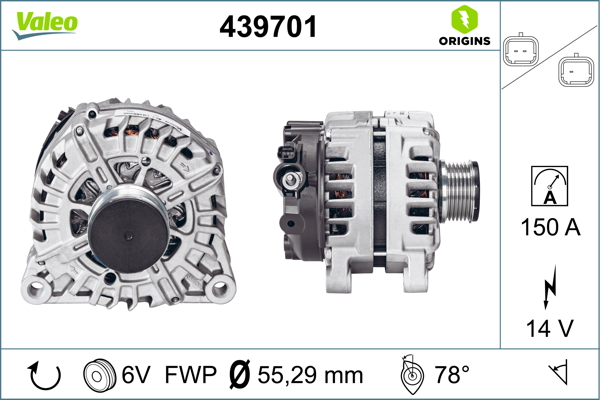 Alternator/Dynamo Valeo 439701