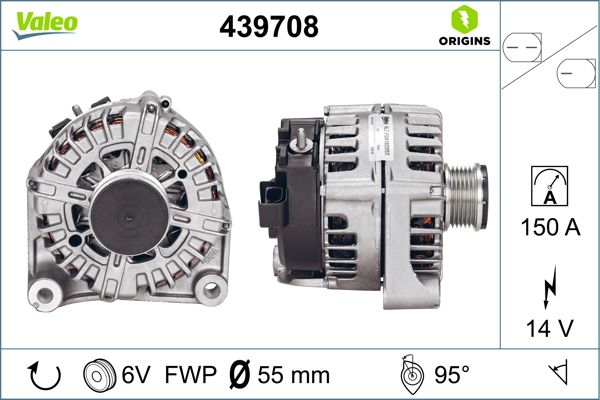 Valeo Alternator/Dynamo 439708