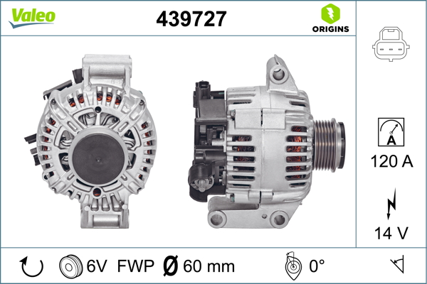 Valeo Alternator/Dynamo 439727