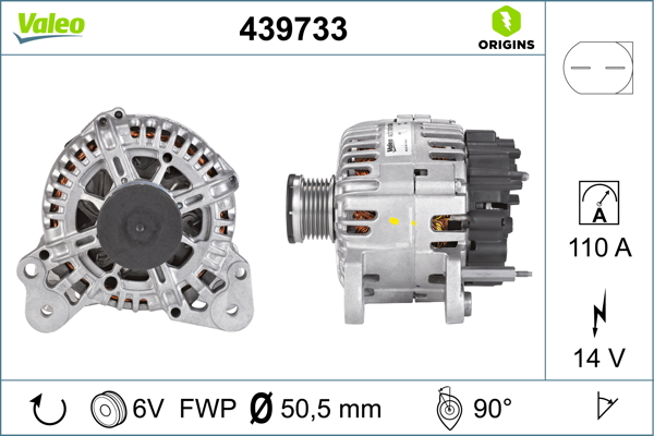 Alternator/Dynamo Valeo 439733