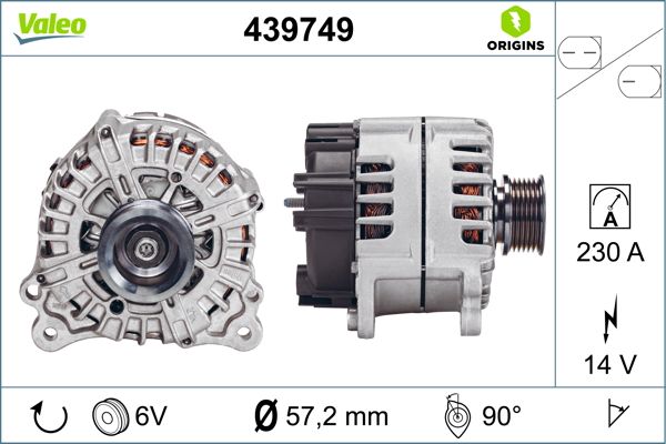 Valeo Alternator/Dynamo 439749