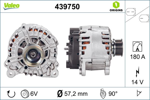 Valeo Alternator/Dynamo 439750