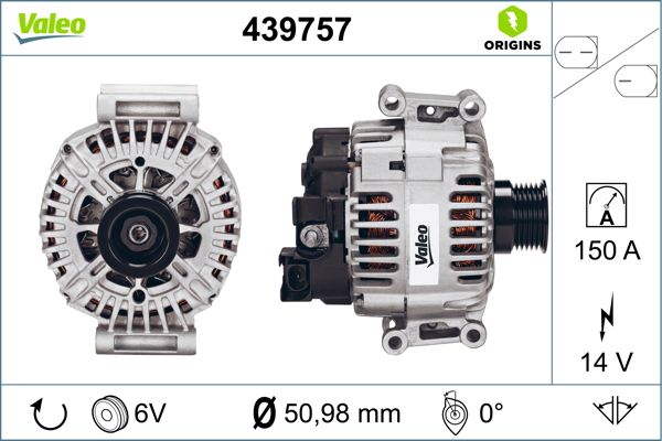 Valeo Alternator/Dynamo 439757