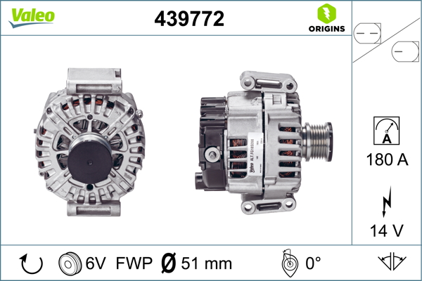 Valeo Alternator/Dynamo 439772