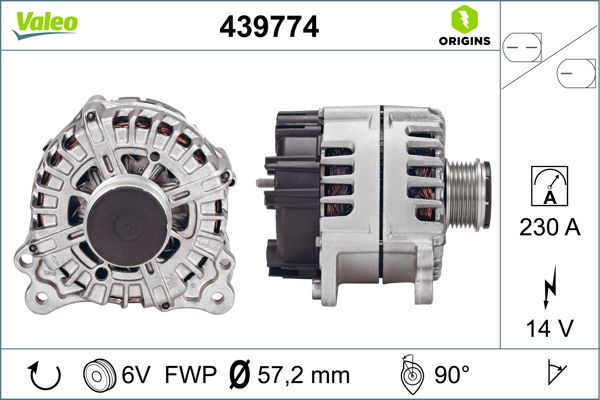 Valeo Alternator/Dynamo 439774