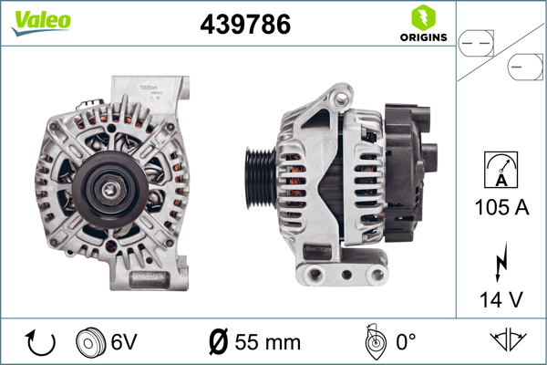 Valeo Alternator/Dynamo 439786