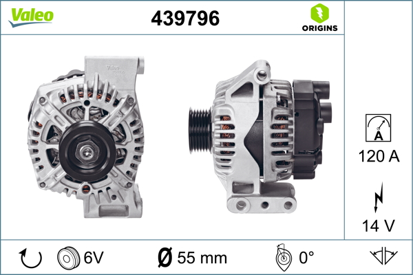 Valeo Alternator/Dynamo 439796