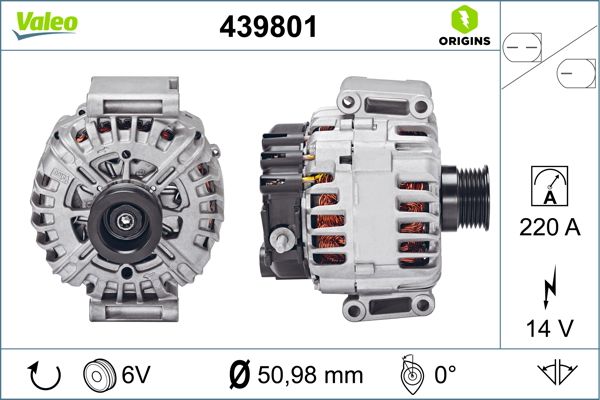 Alternator/Dynamo Valeo 439801