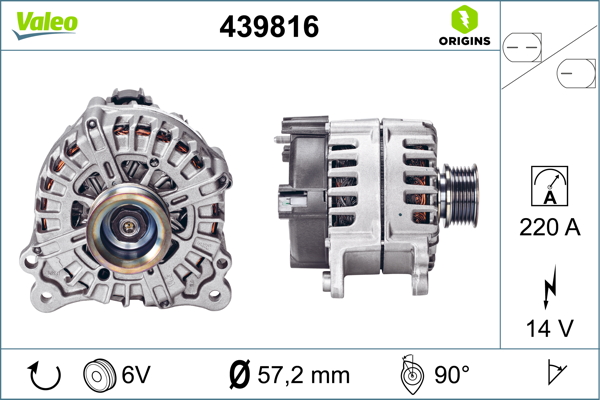 Valeo Alternator/Dynamo 439816