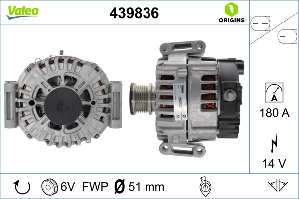 Alternator/Dynamo Valeo 439836