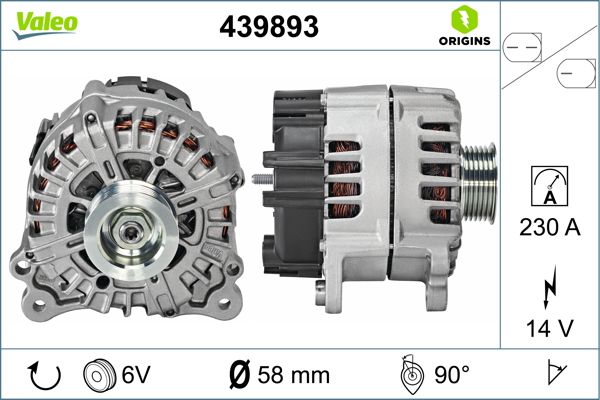 Valeo Alternator/Dynamo 439893