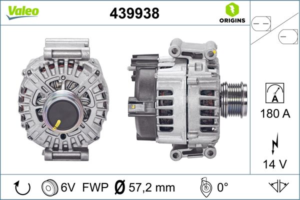 Valeo Alternator/Dynamo 439938