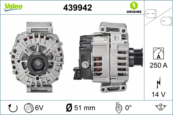 Valeo Alternator/Dynamo 439942