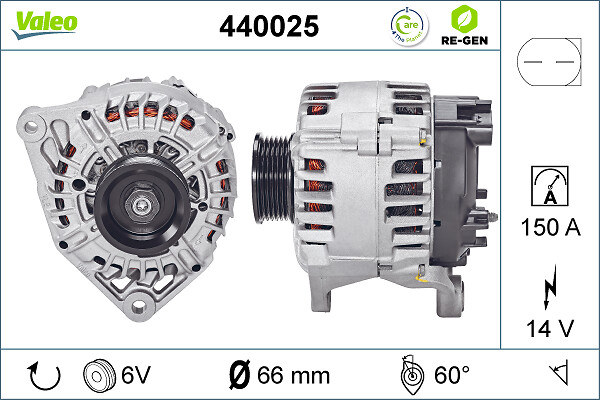 Valeo Alternator/Dynamo 440025