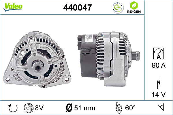 Alternator/Dynamo Valeo 440047
