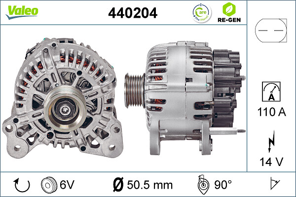 Valeo Alternator/Dynamo 440204