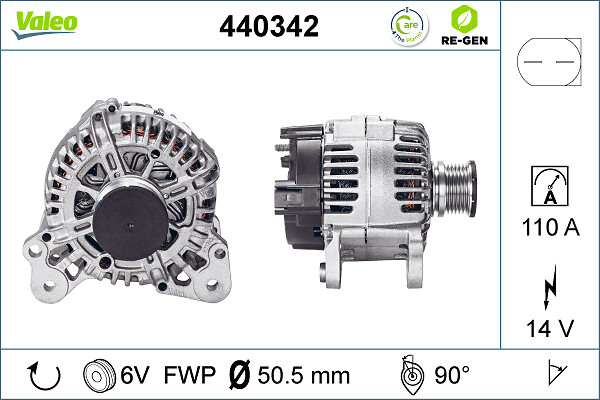 Valeo Alternator/Dynamo 440342