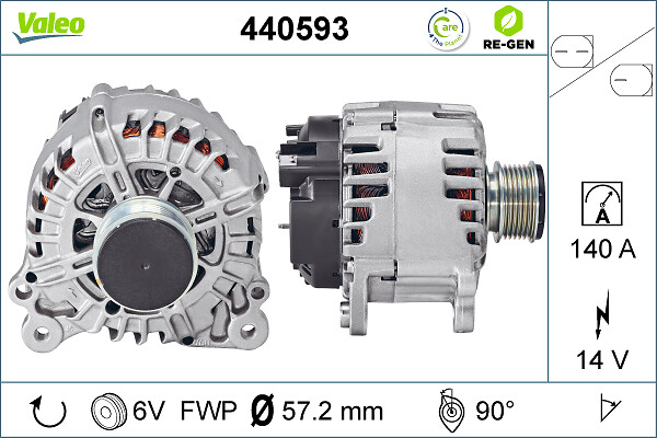 Alternator/Dynamo Valeo 440593
