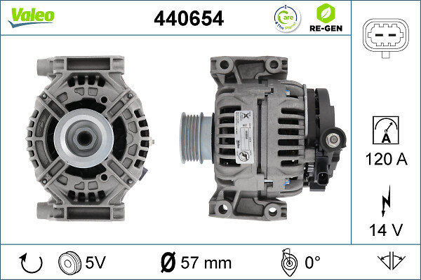 Alternator/Dynamo Valeo 440654