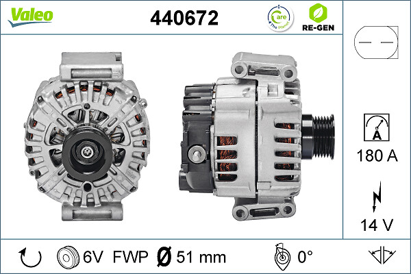 Valeo Alternator/Dynamo 440672