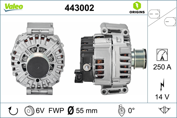 Valeo Alternator/Dynamo 443002