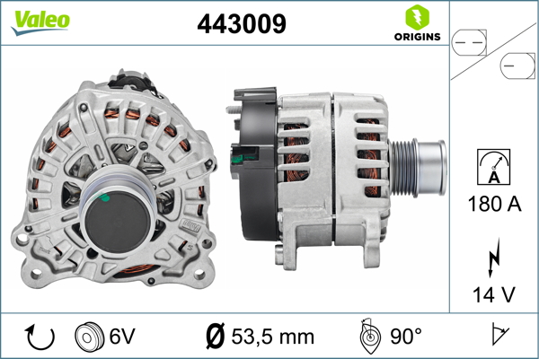 Valeo Alternator/Dynamo 443009